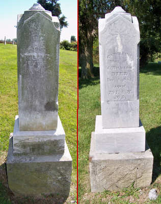 Tombstone of John & Catherine Wilklow.